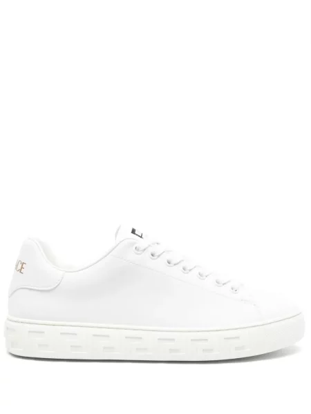Sneakerși Versace din piele alb