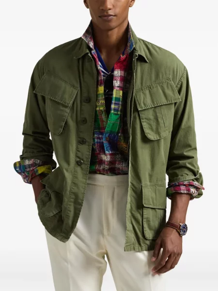 Dlouhá pruhovaná s límcem kšiltovka Polo Ralph Lauren modrá