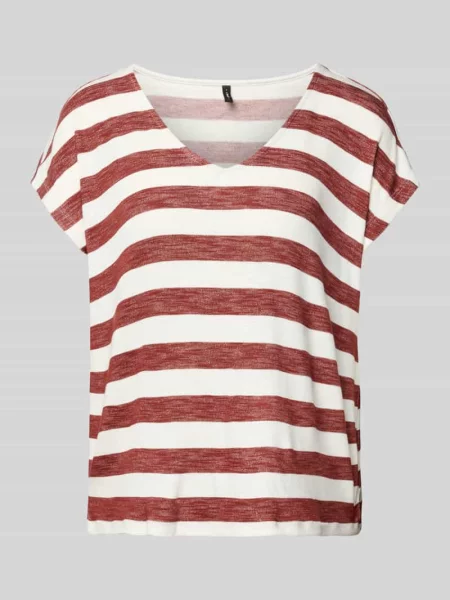 T-shirt o kroju regular fit z Mieszanka Model LIRA' Only