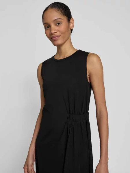 Sukienka midi z bocznym marszczeniem model ‘TENEBRE’ Weekend Max Mara zielona