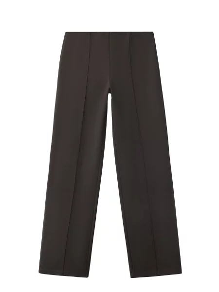 MANGO Pantaloni BRIN închis maro