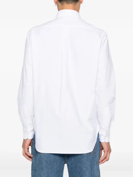 Cămașă Maison Kitsune din țesătură twill alb