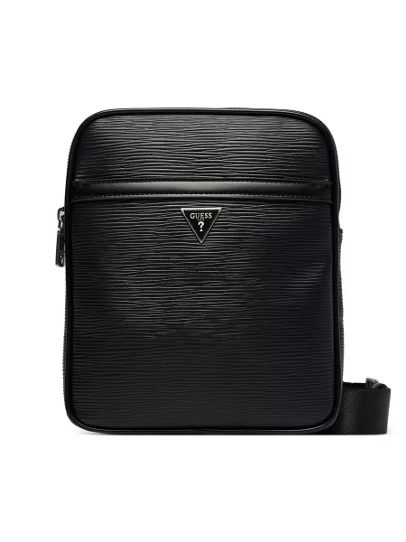 Geantă crossbody Guess din piele negru