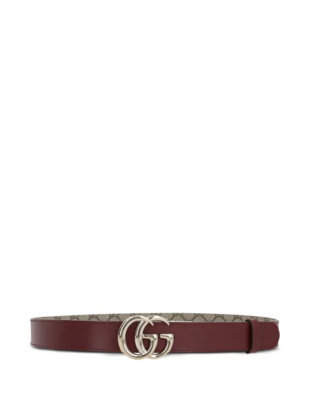 Kožený oboustranný pásek Gucci s přezkou hnědý
