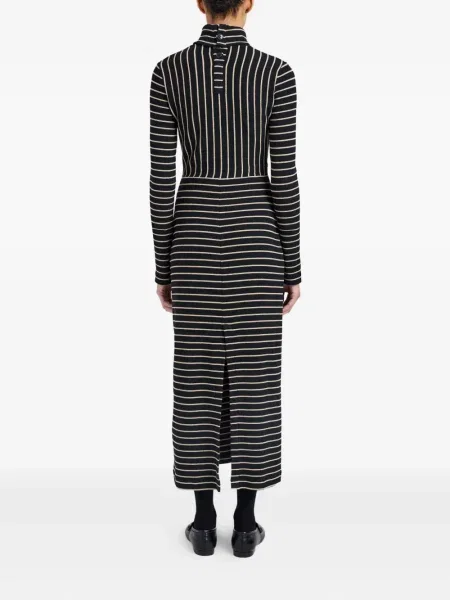 Rochie midi Proenza Schouler White Label cu dungi până la genunchi de costum alb