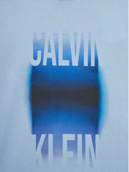 Calvin Klein Jeans Póló Gradient Graphic Regular Fit kék