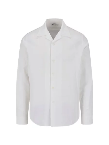 Gulerat cămașă Jil Sander alb