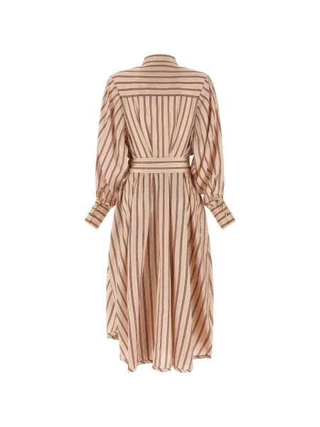 Rochie midi Zimmermann cu dungi roz