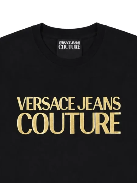 Tricou Versace Jeans Couture cu imagine negru