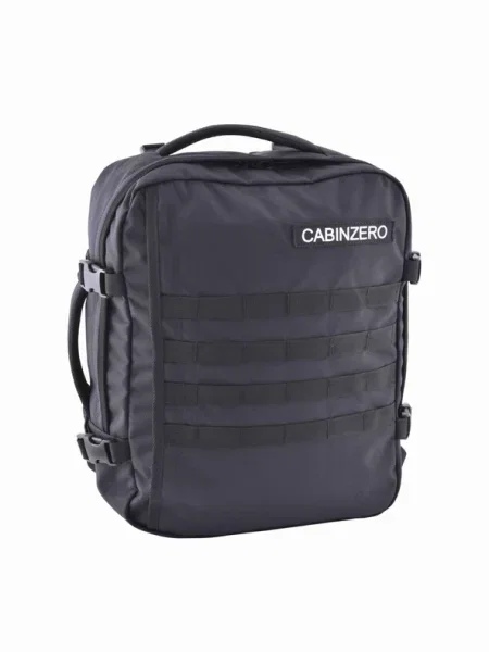 CabinZero Military 28 l túra hátizsák abszolút fekete. Méret: 28 l fekete