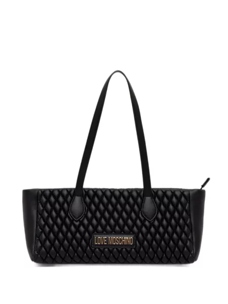 Matlasat geantă shopper Love Moschino negru