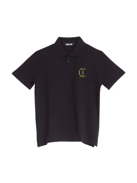 Koszulka polo Just Cavalli czarna