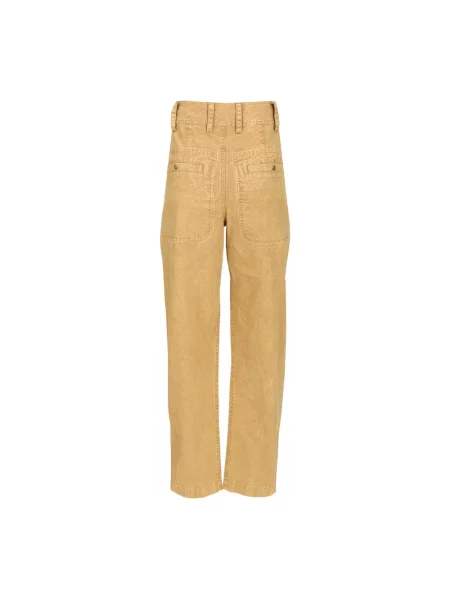 Jeansy straight leg Marant Etoile brązowe