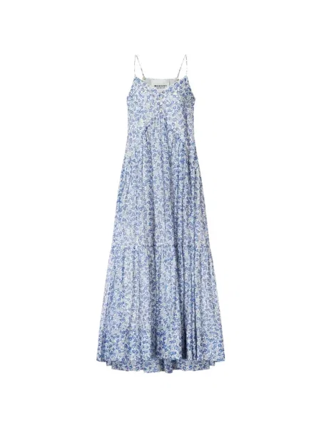 Rochie Marant Etoile cu model floral în straturi de costum albastru