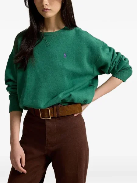 Hanorac Polo Ralph Lauren cu autograf verde