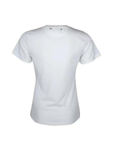 Lniana koszulka Golden Goose biała