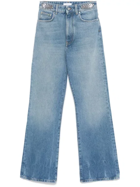 Blugi drepți Rabanne albastru