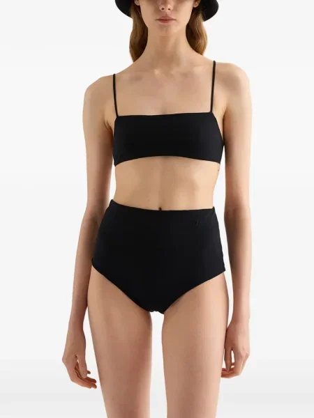 Bikini Jil Sander cu broderie negru