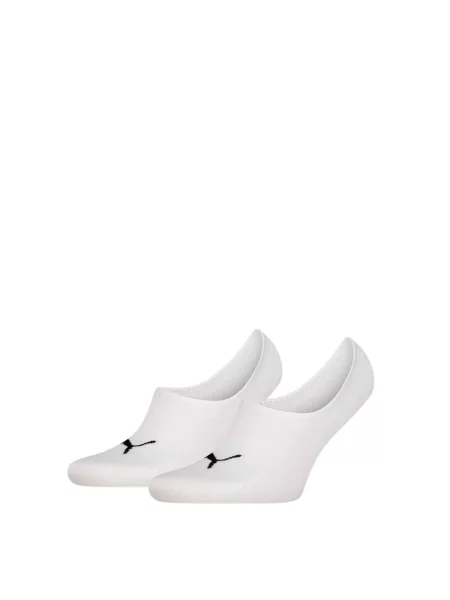 Puma Unisex Footie 2p High C Набір шкарпеток Унісекс Комбінований верх білий