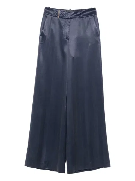 Pantaloni Peserico din satin albastru