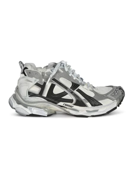 Sneakersy Balenciaga Runner skórzane szare