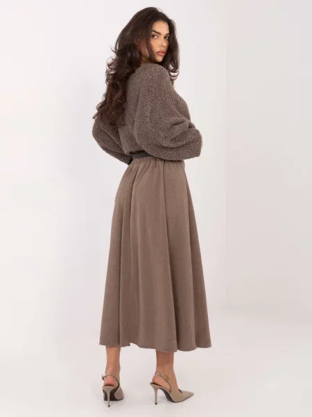 Maksi spódnica maxi Rue Paris brązowa