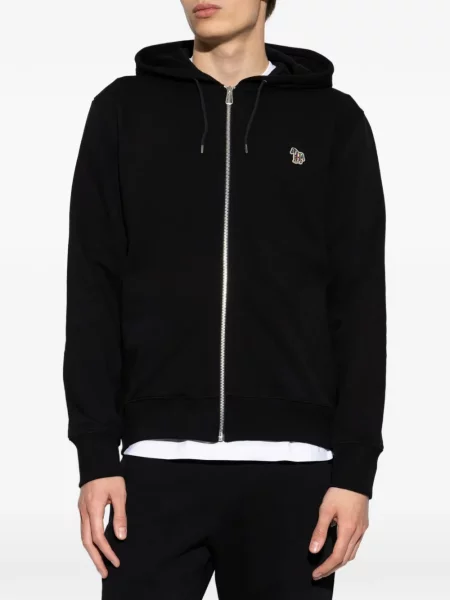Hanorac cu glugă Ps Paul Smith cu model zebră negru
