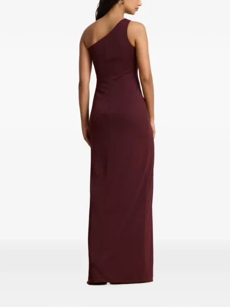Rochie maxi Lauren Ralph Lauren cu un umăr gol roșu