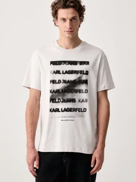 Karl Lagerfeld Jeans tricou pentru bărbați din gri