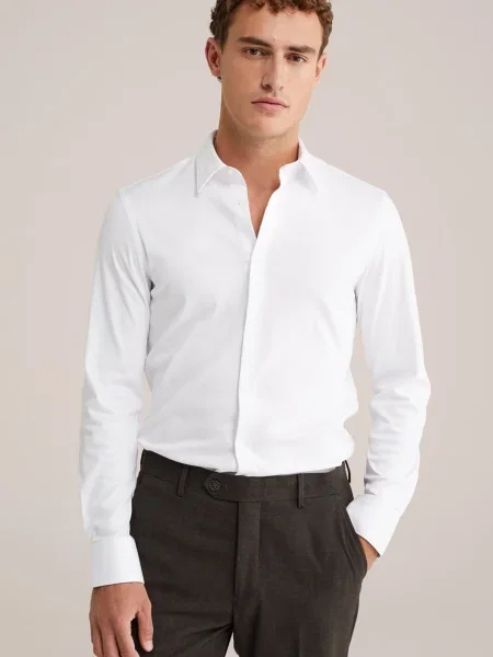 WE Fashion Cămașă alb