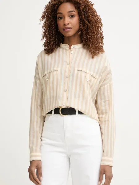 United Colors of Benetton cămașă pentru femei din bej