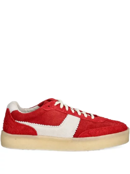 Sneakerși Clarks Originals din piele de căprioară roșu