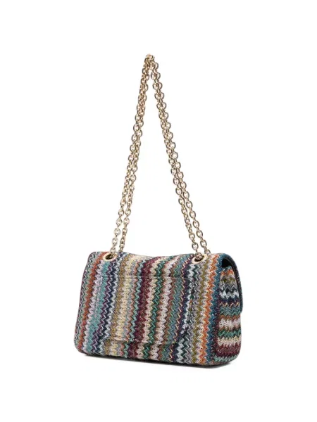 Colier Missoni tricotate albastru