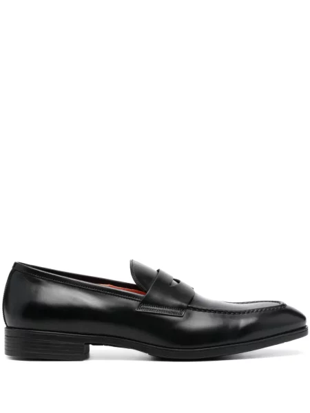 Pantofi loafer Santoni din piele negru