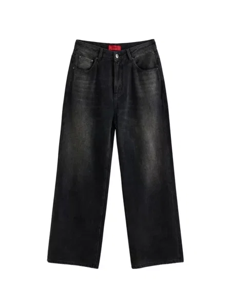 Blugi cu picior larg Acupuncture 1993 cu strasuri negru