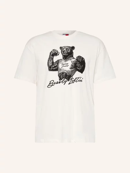 Tommy Jeans Koszulka beige beżowa