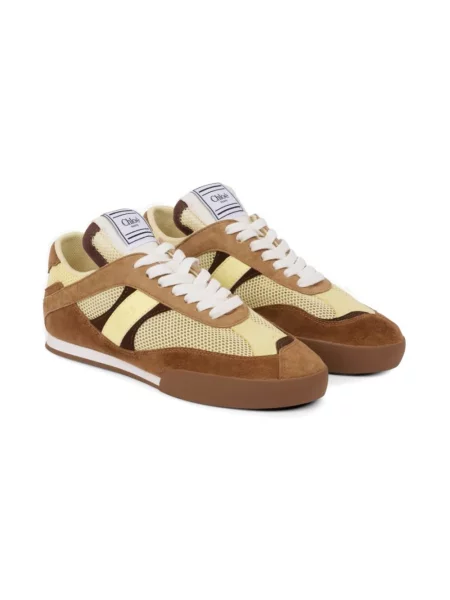 Sneakersy Chloe skórzane brązowe