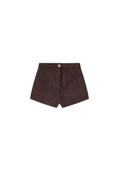 Szorty Armani Exchange wełniane casual brązowe