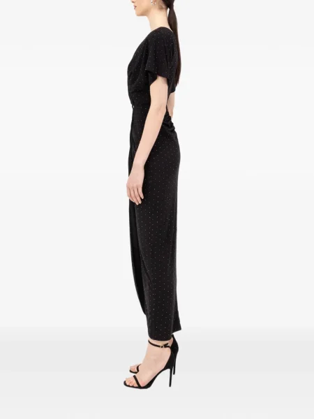 Rochie maxi Nissa de cristal de costum negru