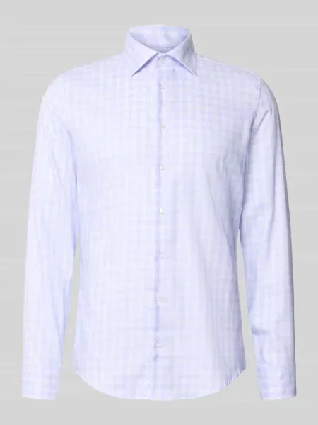 Koszula o kroju slim fit biznesowa z czystej bawełny Seidensticker różowa