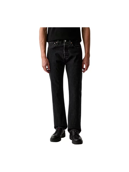 Szerokie jeansy Levi's 501 czarne