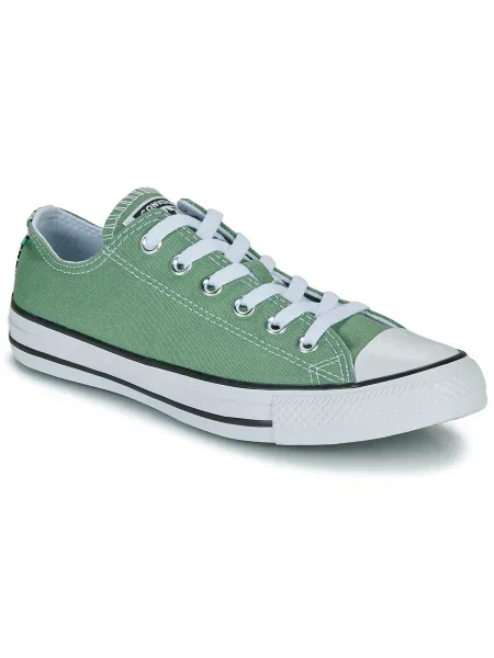 Pantofi Converse cu model floral verde