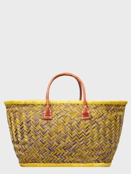 Le Comptoir de la plage Aravola Пляжна сумка Солома жовтий
