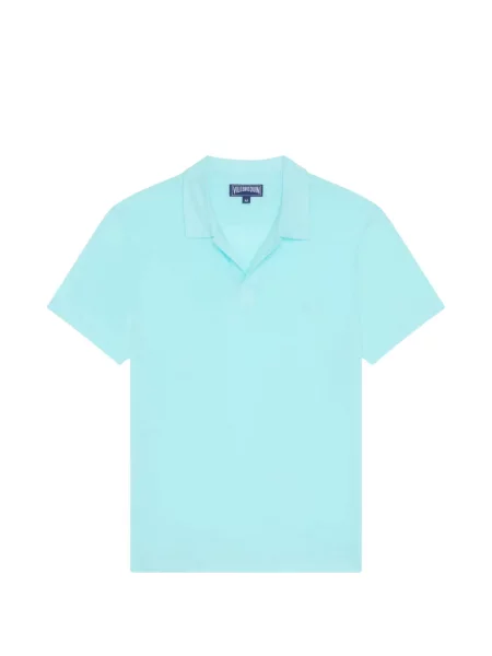 Lněné tričko Vilebrequin modré