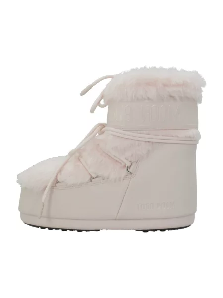Blană artificială pantofi Moon Boot roz