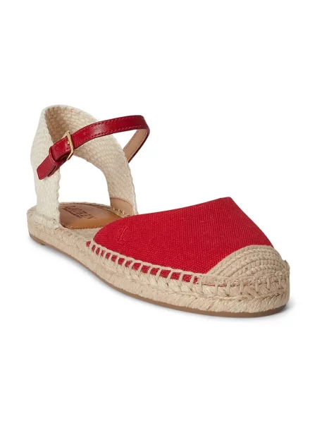 Lauren Ralph Lauren espadrilky dámske Robby Flat červená