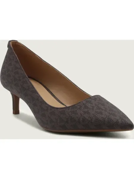 Michael Kors Pantofi ALINA FLEX KITTEN PUMP cu adaos de piele maro