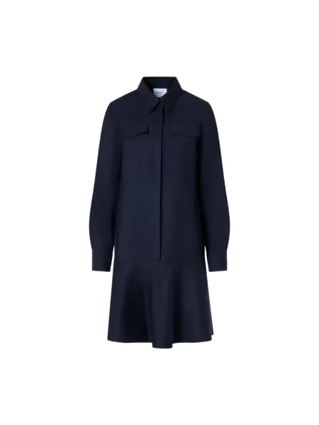Rochie mini Akris cu volane albastru