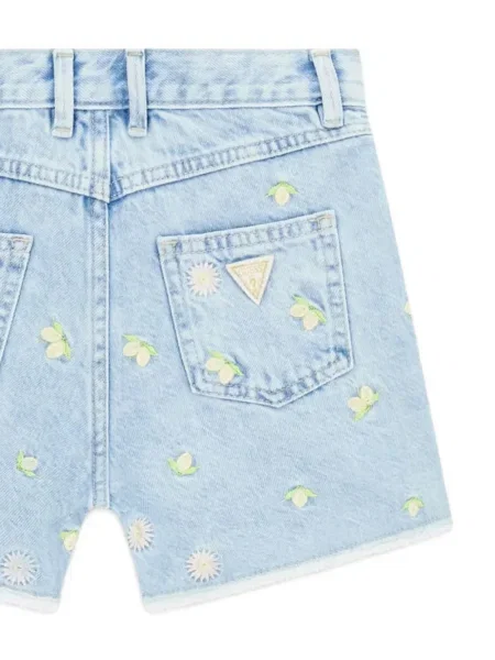 Szorty jeansowe dziecięce Guess niebieskie