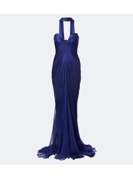 Rochie Maria Lucia Hohan de mătase albastru